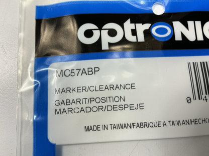 10 Optronics MC57ABP Amber 2-1/2'' Incandescent Round Side Marker Clearance Light