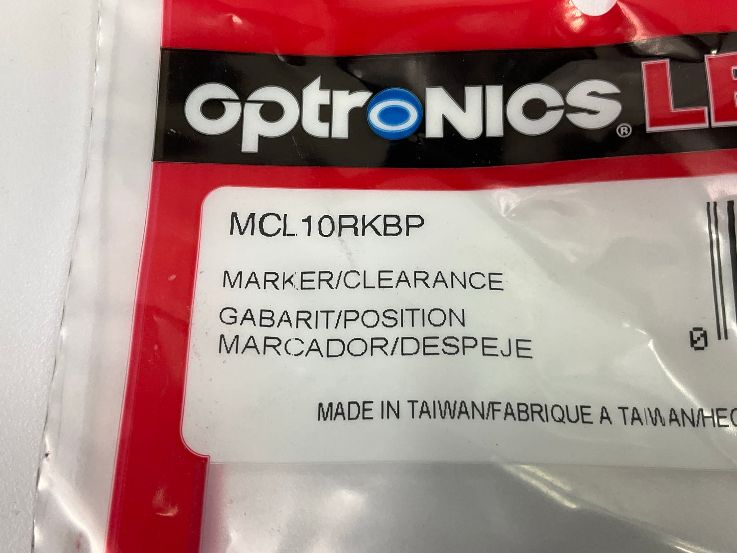 Optronics MCL10RKBP 3/4'' Red LED Non-Directional Marker / Clearance Light
