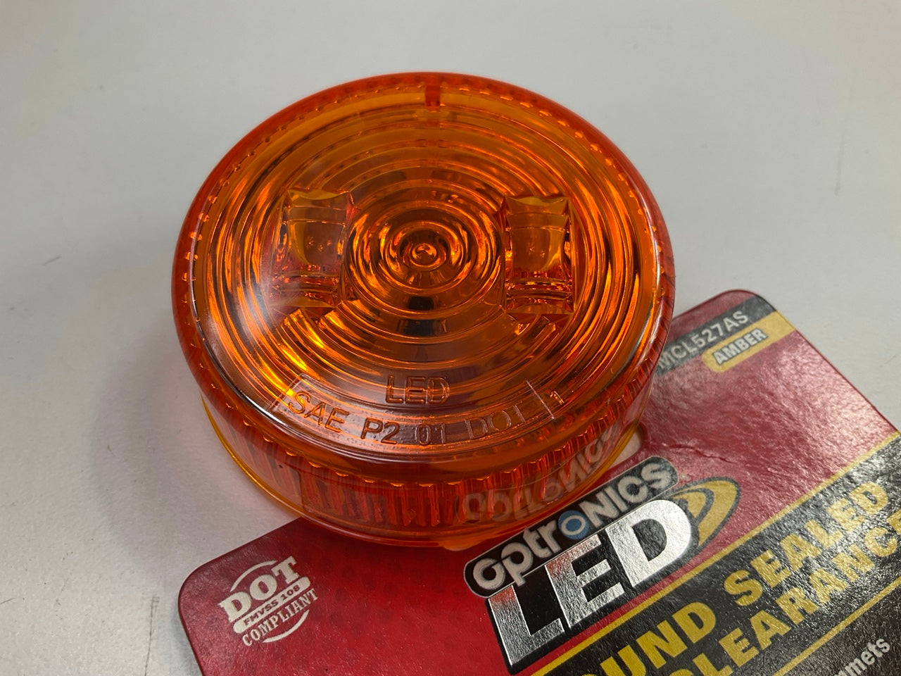 Optronics MCL527AS Amber LED 2.5'' Round Marker/Clearance Trailer Light - 12V
