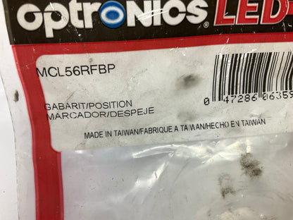 Optronics MCL56RFBP 2'' Round, Red LED, Trailer Truck Marker / Clearance Light