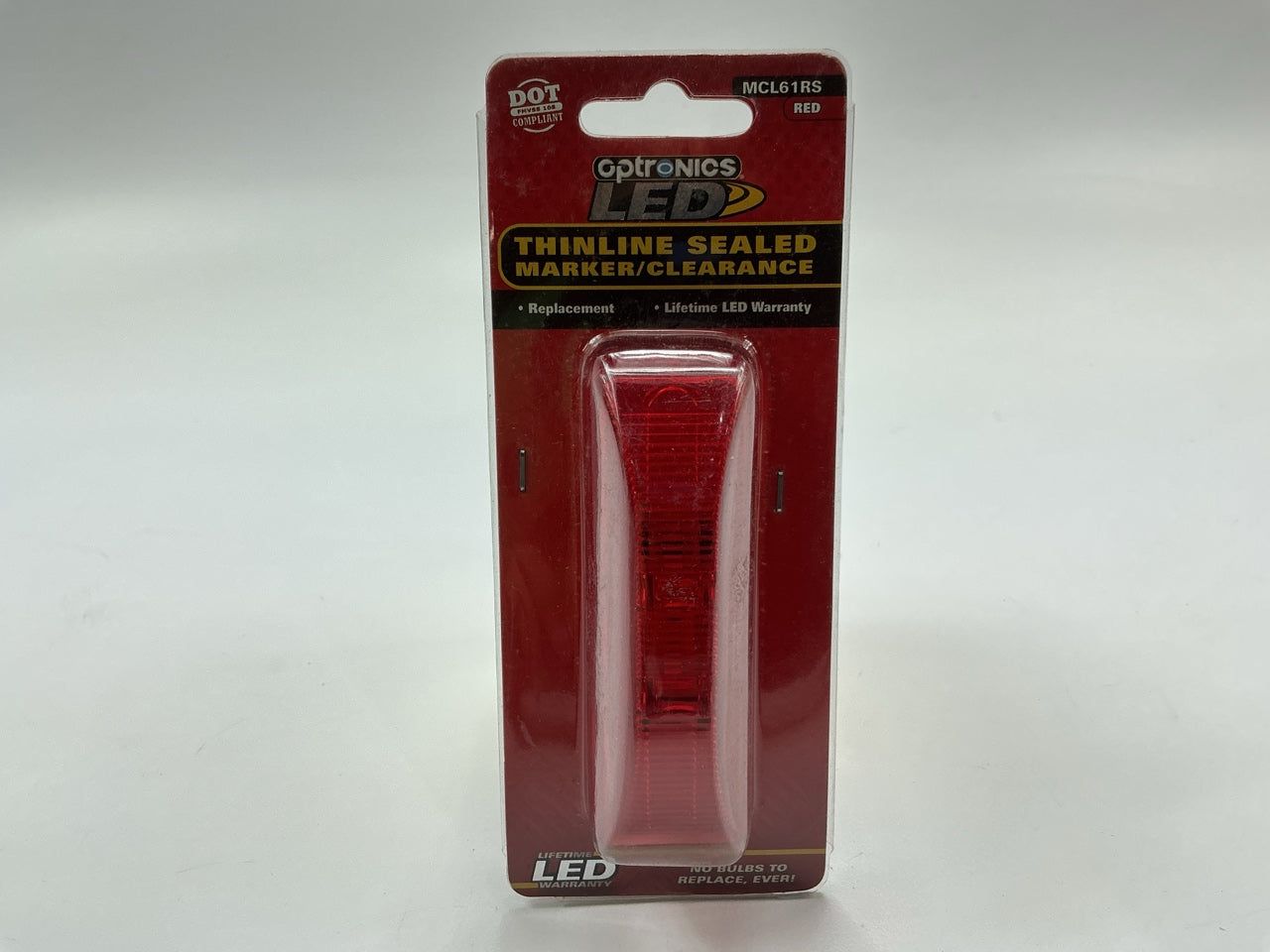 Optronics MCL61RS LED Marker/Clearance Trailer Light, Red, 4'' X 1.25''