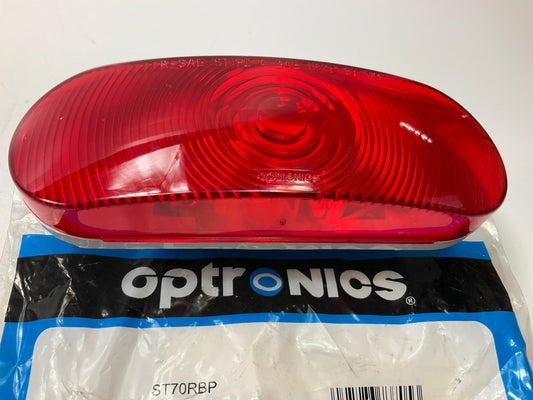 Optronics ST70RBP 6'' Oval Red Stop / Turn / Tail Light Trailer Lamp