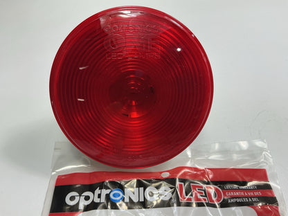Optronics STL003RBP 4'' Round Red Trailer LED Tail Light Lamp