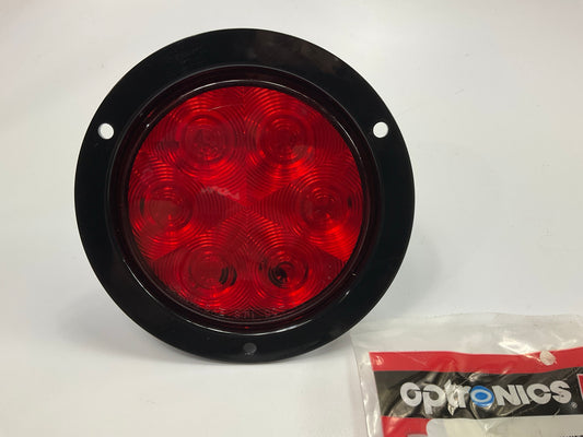 Optronics STL13RFBP 4'' Round Sealed LED Stop/Turn/Tail Trailer Light Lamp RED