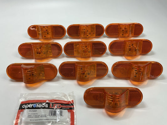 10 Optronics STL75ABP 6'' Oval Amber LED Mid Ship Turn Signal Trailer Light Lamp