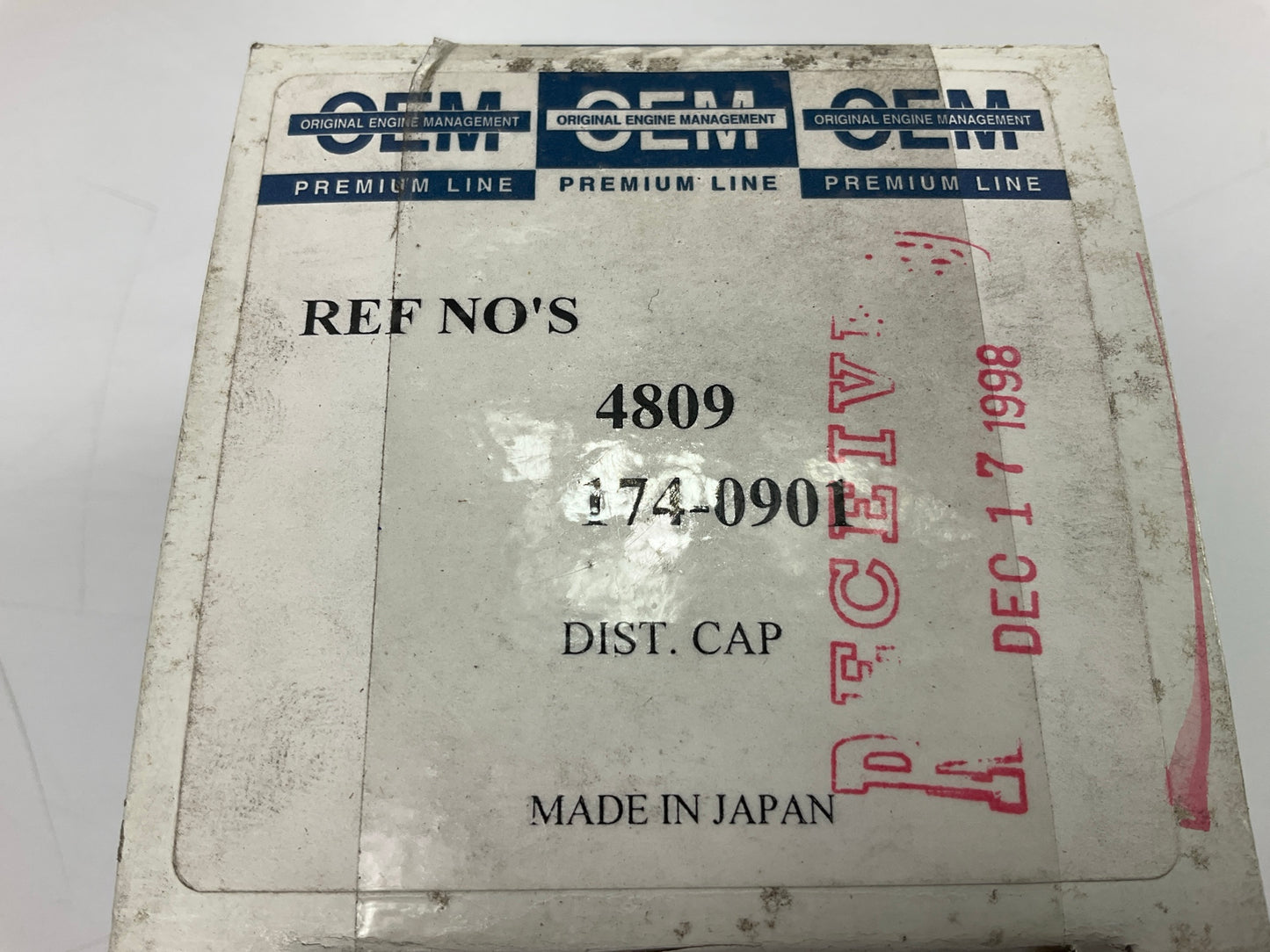 Original Engine Management 4809 Ignition Distributor Cap