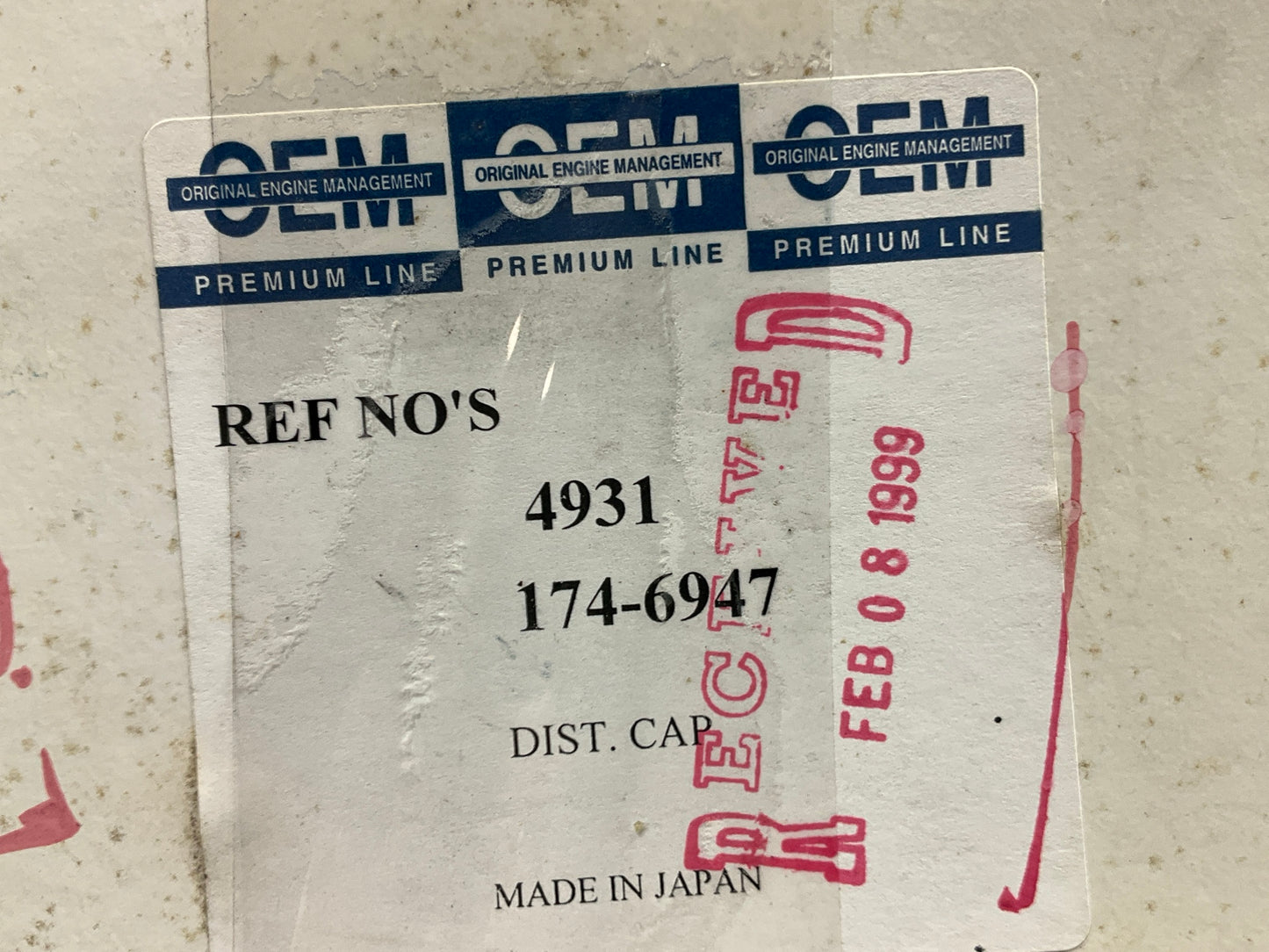 Original Engine Management 4931 Ignition Distributor Cap & Wire Set