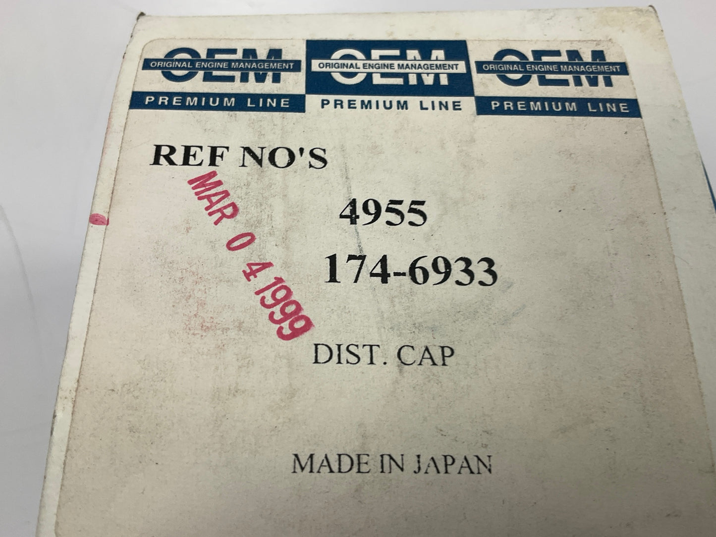 Original Engine Management 4955 Ignition Distributor Cap