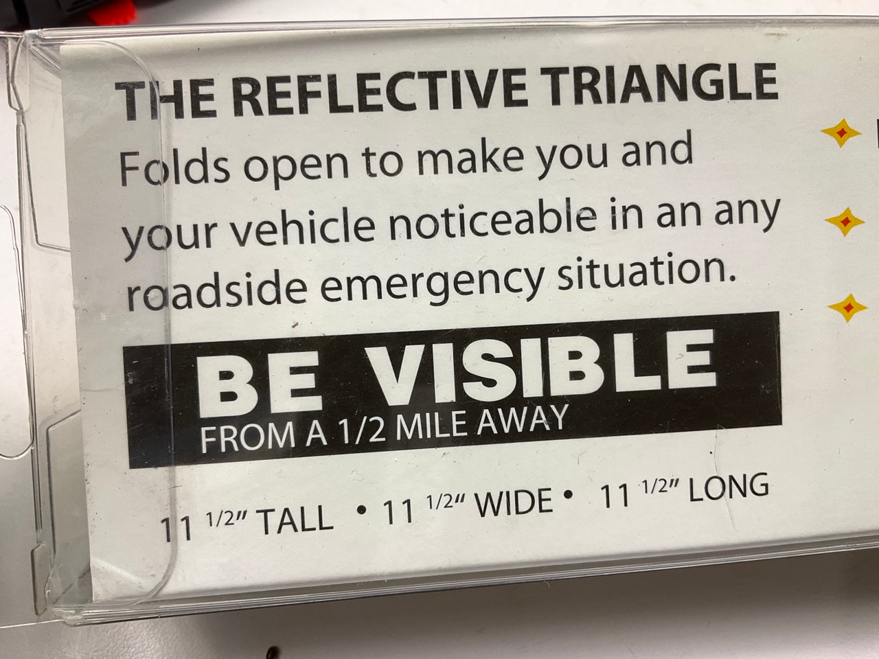 Orion Safety Products 460 11'' Reflective Roadside Safety Triangle 460-1150