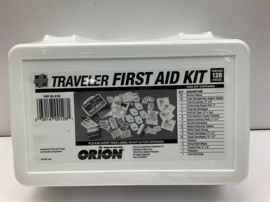 Orion Safety Products 8128 Traveler First Aid Kit, 128-Pieces: Bandages Pads Etc