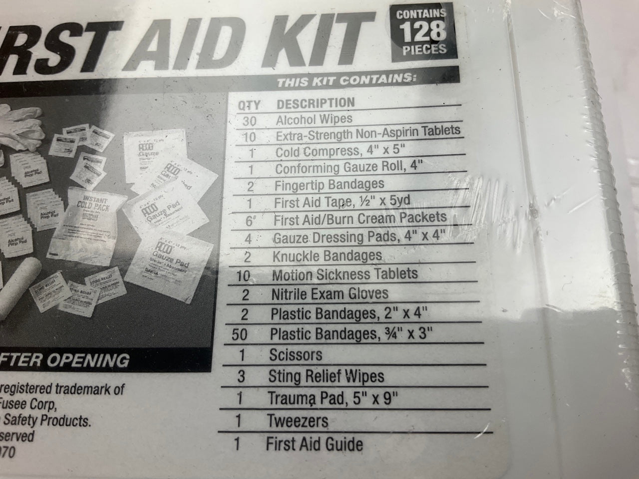 Orion Safety Products 8128 Traveler First Aid Kit, 128-Pieces: Bandages Pads Etc