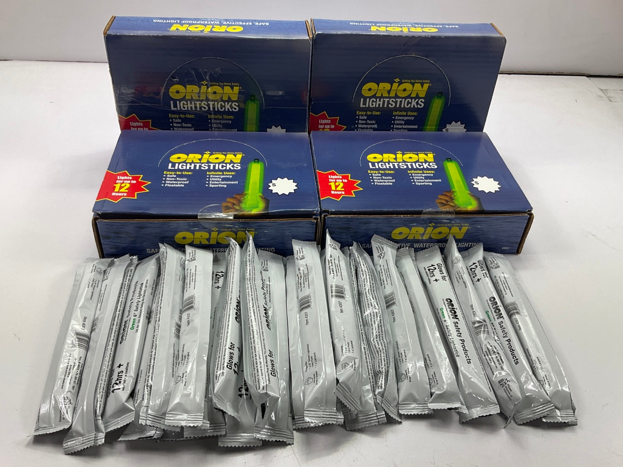 Orion 902 Lightstick Displaye, 96 Pieces Of 6'' Light Sticks, Light Up To 12 Hour