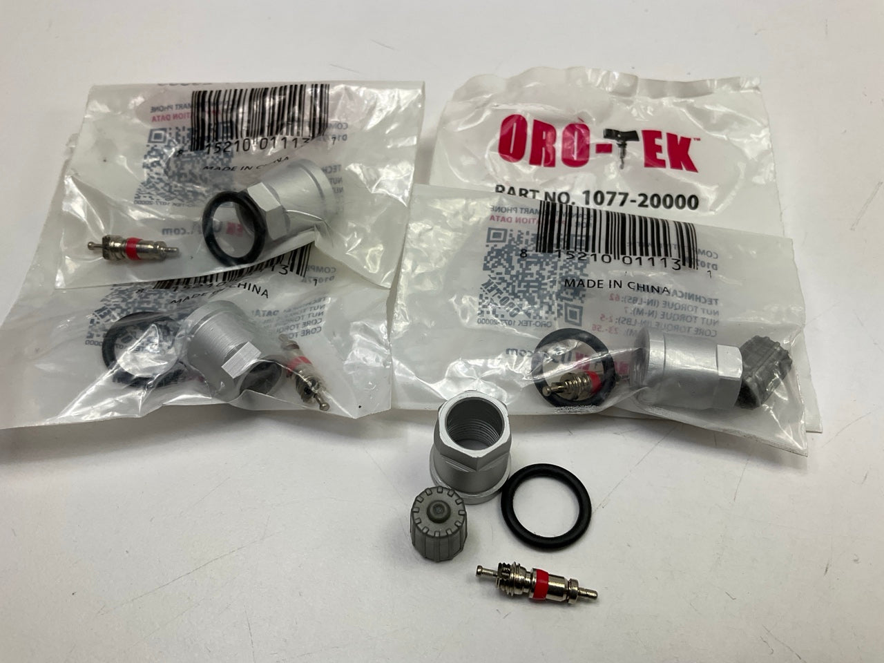 (4) Oro-tek 1077-20000 TPMS Tire Pressure Monitor Sensor Service Kit