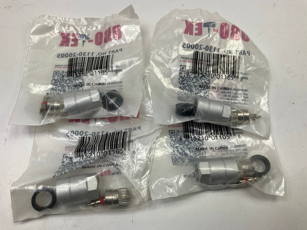 (4) Oro-tek 1130-20005 TPMS Tire Pressure Monitor Sensor Service Kit