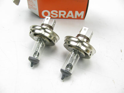 (2) OSRAM 64198 H4 60/55W P45t 12V Halogen Headlight Lamp Bulbs