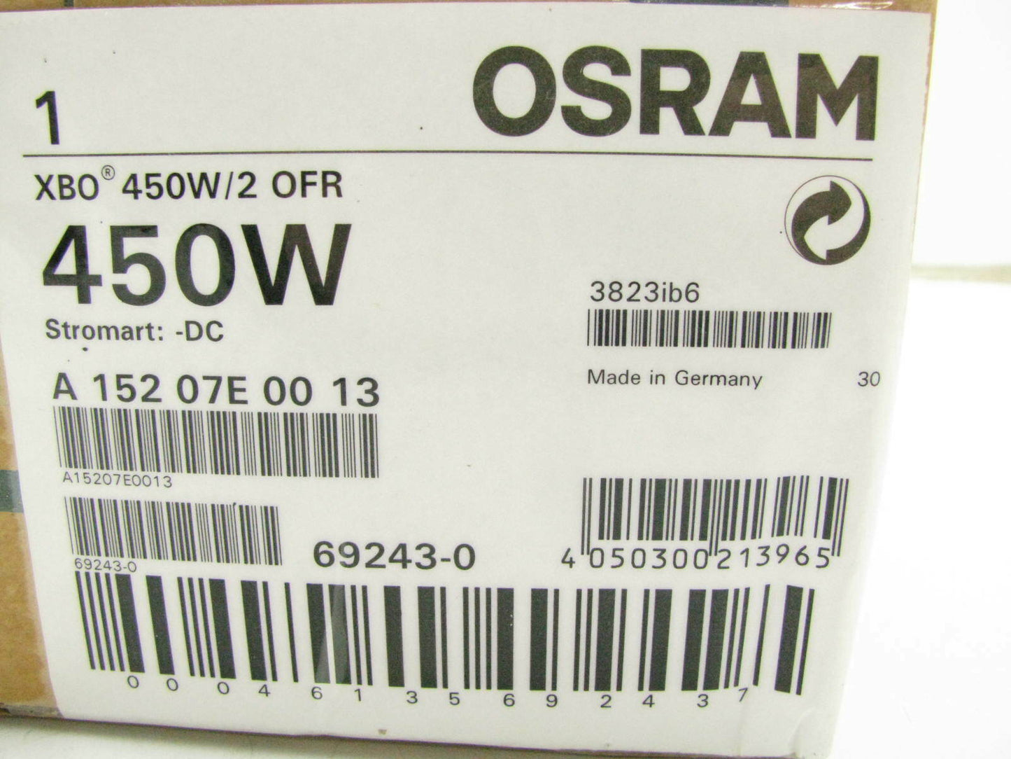 NEW Replacement Bulb Light OSRAM XBO 450W/2 OFR 450W - 69243 Osram