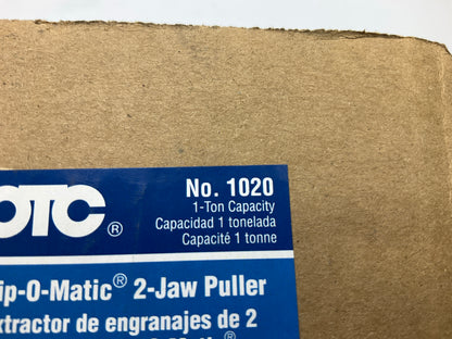 OTC 1020 1-Ton 2 Jaw Bearing Puller, 2-1/8'' Reach, 3-1/4'' Spread