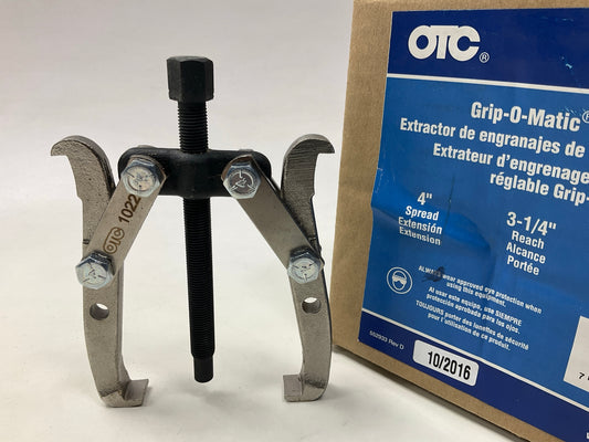 OTC 1022 Grip-O-Matic 2-Jaw Puller, 3-1/4'' Reach, 4'' Spread