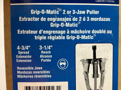 OTC 1023 2-Ton Reversible Jaw 'Grip-O-Matic' Puller - 2/3 Jaw