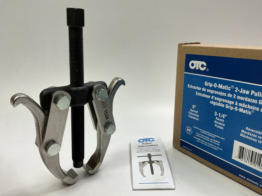 OTC 1024 5 Ton 2 Jaw Reversing Puller Reach 3-1/4, Spread 6''