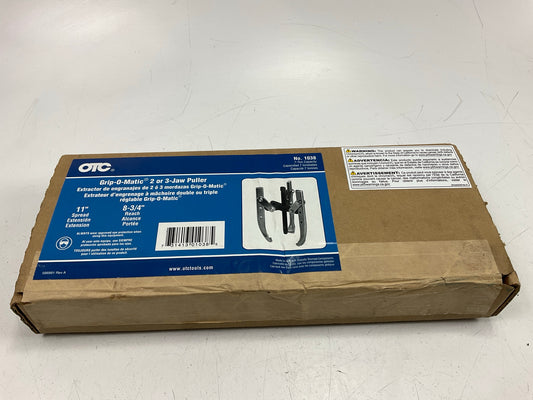 OTC 1038 11'' Spread 7-Ton Long 2/3-Jaw Grip-O-Matic Puller