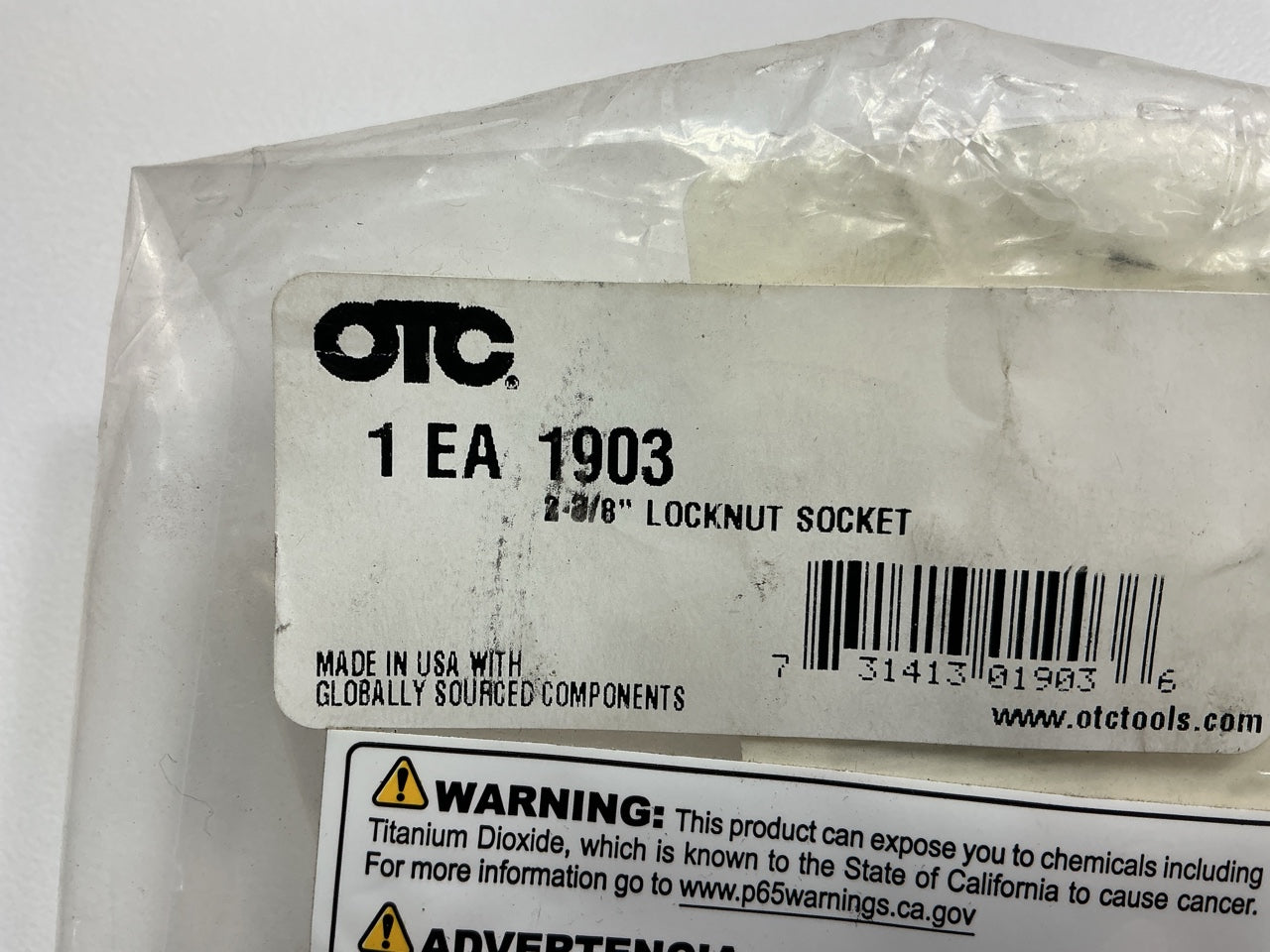 OTC 1903 Wheel Axle Bearing Locknut Socket - 8 Point, 2-3/8'' Opening Size