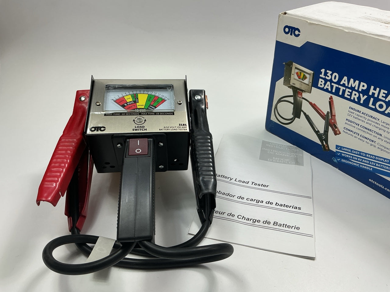 OTC 3181 130 Amp Heavy-Duty Battery Load Tester Tool