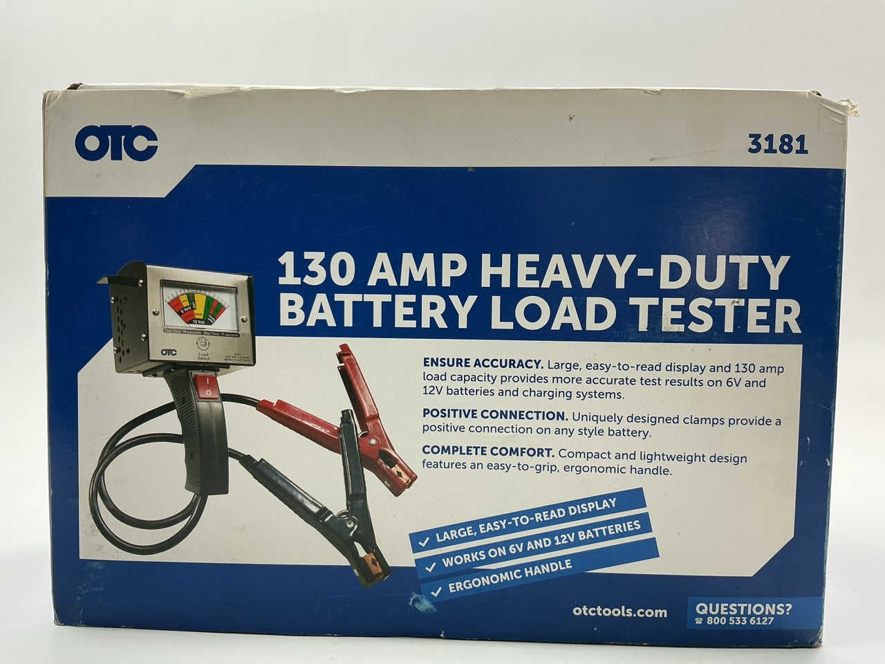 OTC 3181 130 Amp Heavy-Duty Battery Load Tester Tool