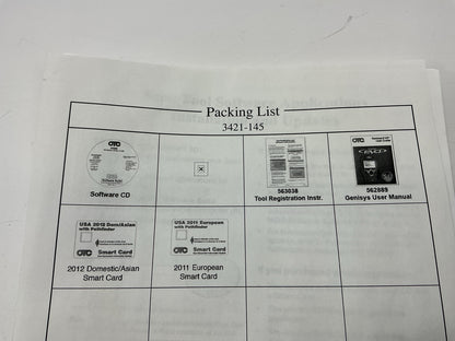 OTC Tools 3421-145 - Genisys EVO 2011 / 2012 Software Loyalty Kit, AS SHOWN
