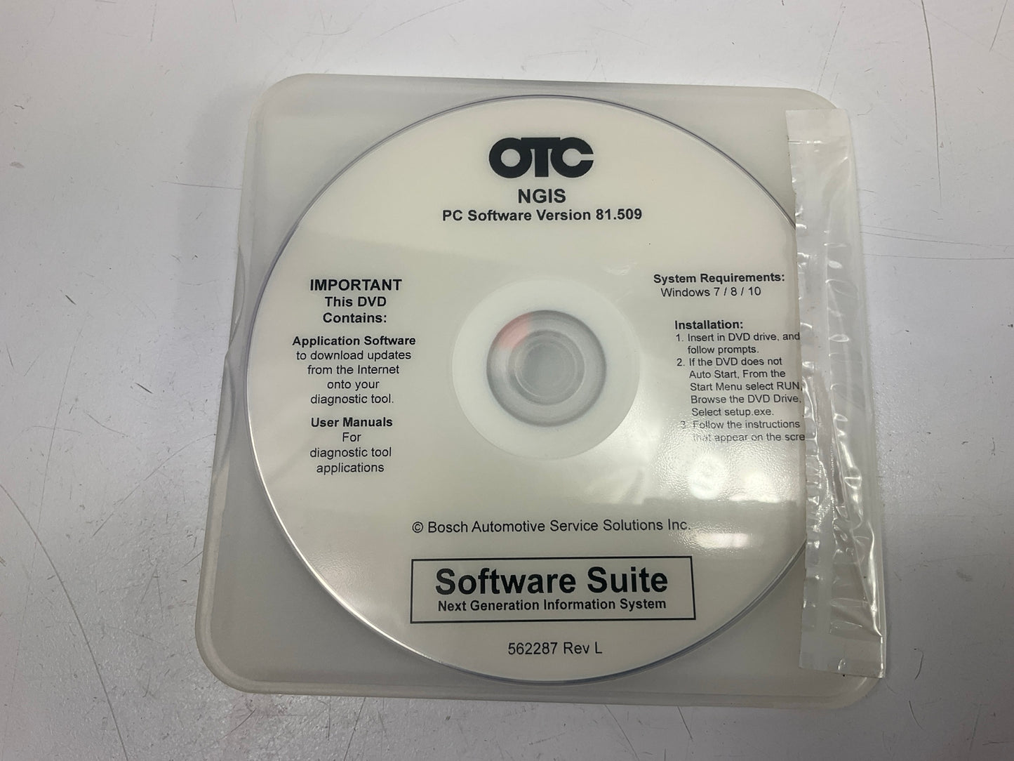 OTC Tools Genisys 3421-154 Software Memory Card & CD Disk