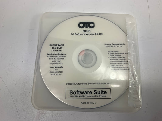OTC Tools Genisys 3421-154 Software Memory Card & CD Disk