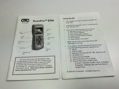 OTC 3499 ScanPro Elite OBD I & II Diagnostic Scan Tool Scanner