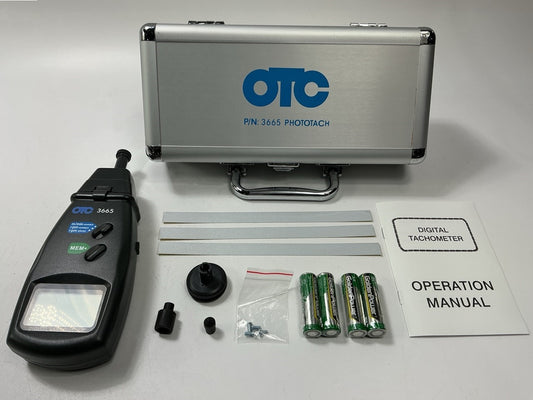 OTC 3665 Phototach Contact Non-Contact Tachometer, Infrared Laser 5-Digit