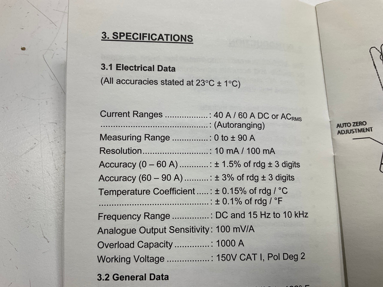 SPX OTC 3820-13 Low-Range Amp Probe Clamp Meter