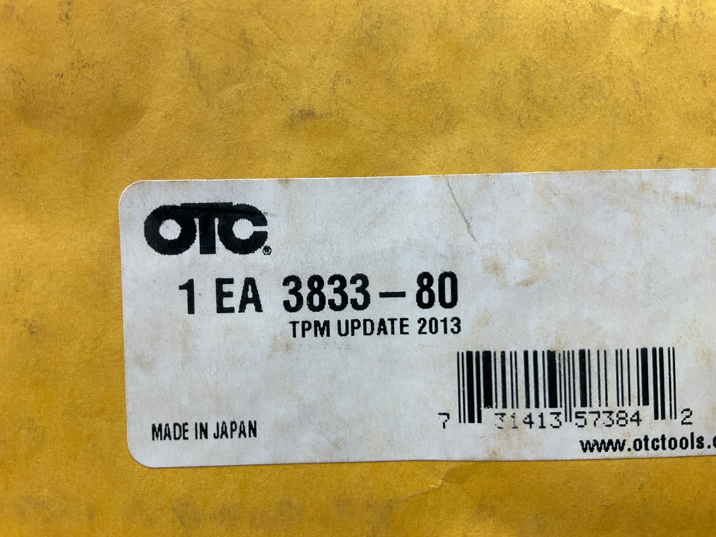 OTC 3833-80 Tire Pressure Monitor Software Update Kit, 2013