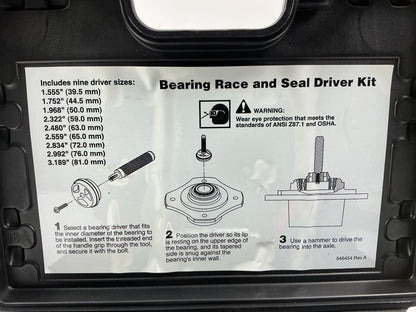 OTC 4408 8 Piece Bearing Race And Seal Driver Took Kit Set