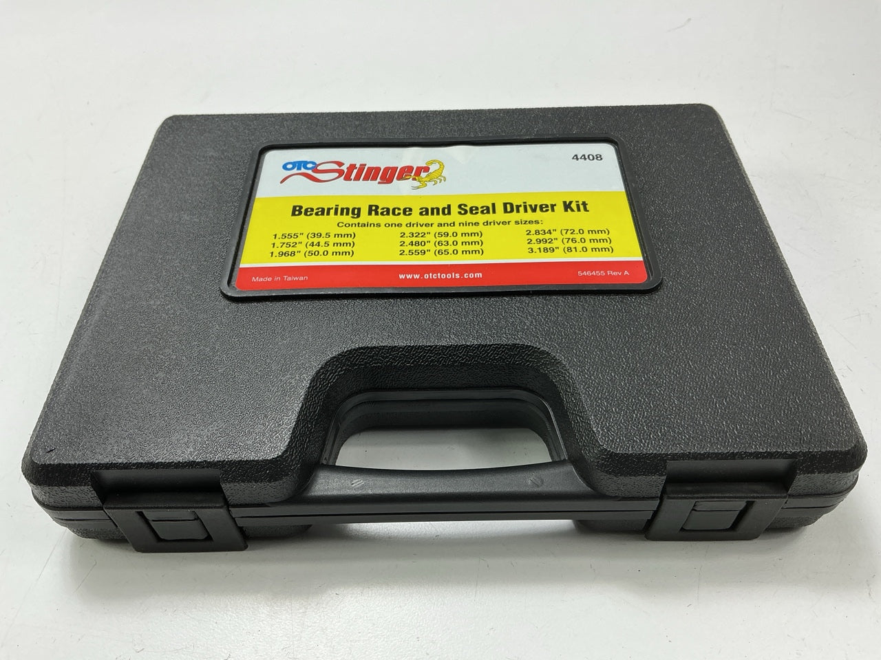 OTC 4408 8 Piece Bearing Race And Seal Driver Took Kit Set