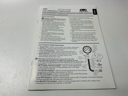 OTC 4480 Stinger Basic Fuel Injection Service Kit