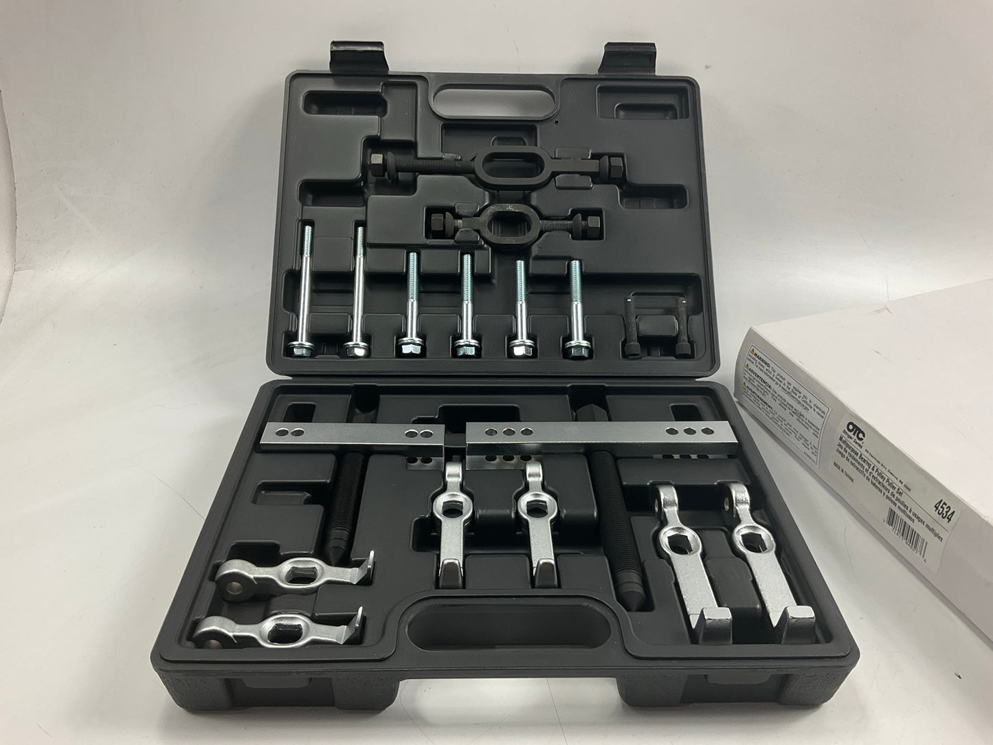 OTC 4534 Multipurpose Bearing And Pulley Puller Set, 3-5'' Spread,1-2.25'' Reach