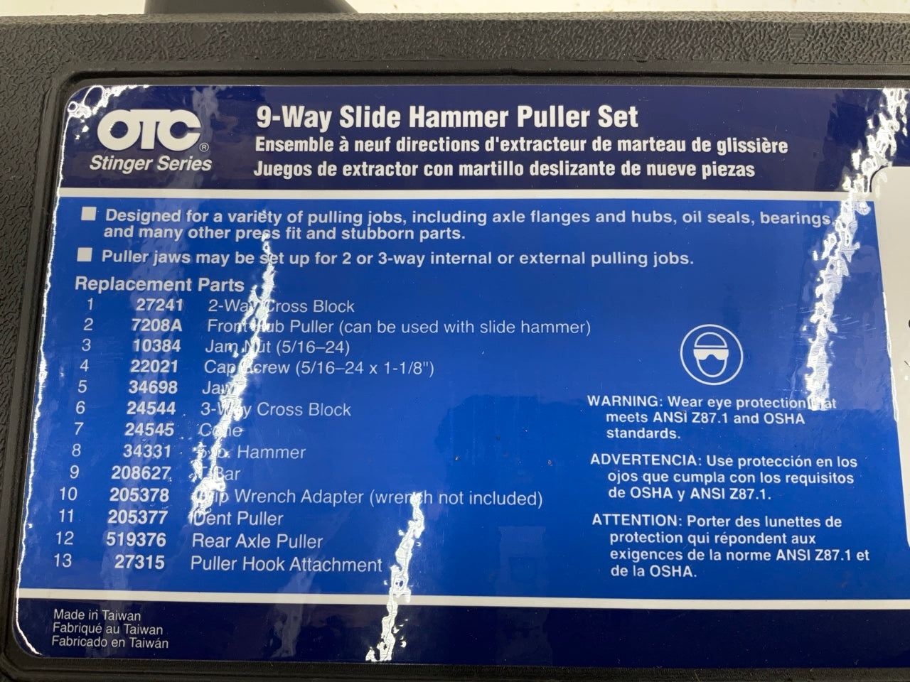OTC Tools 4579 Stinger 9 Way Slide Hammer Puller Set