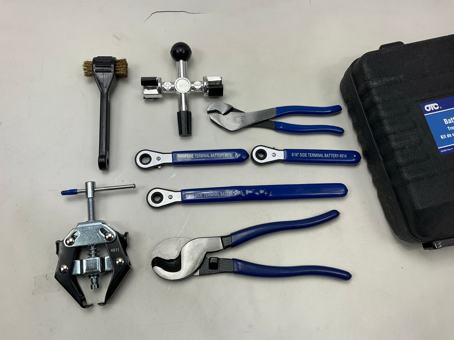 OTC Tools 4631 Battery Terminal Service Tool Set Kit, 8-Piece With Case
