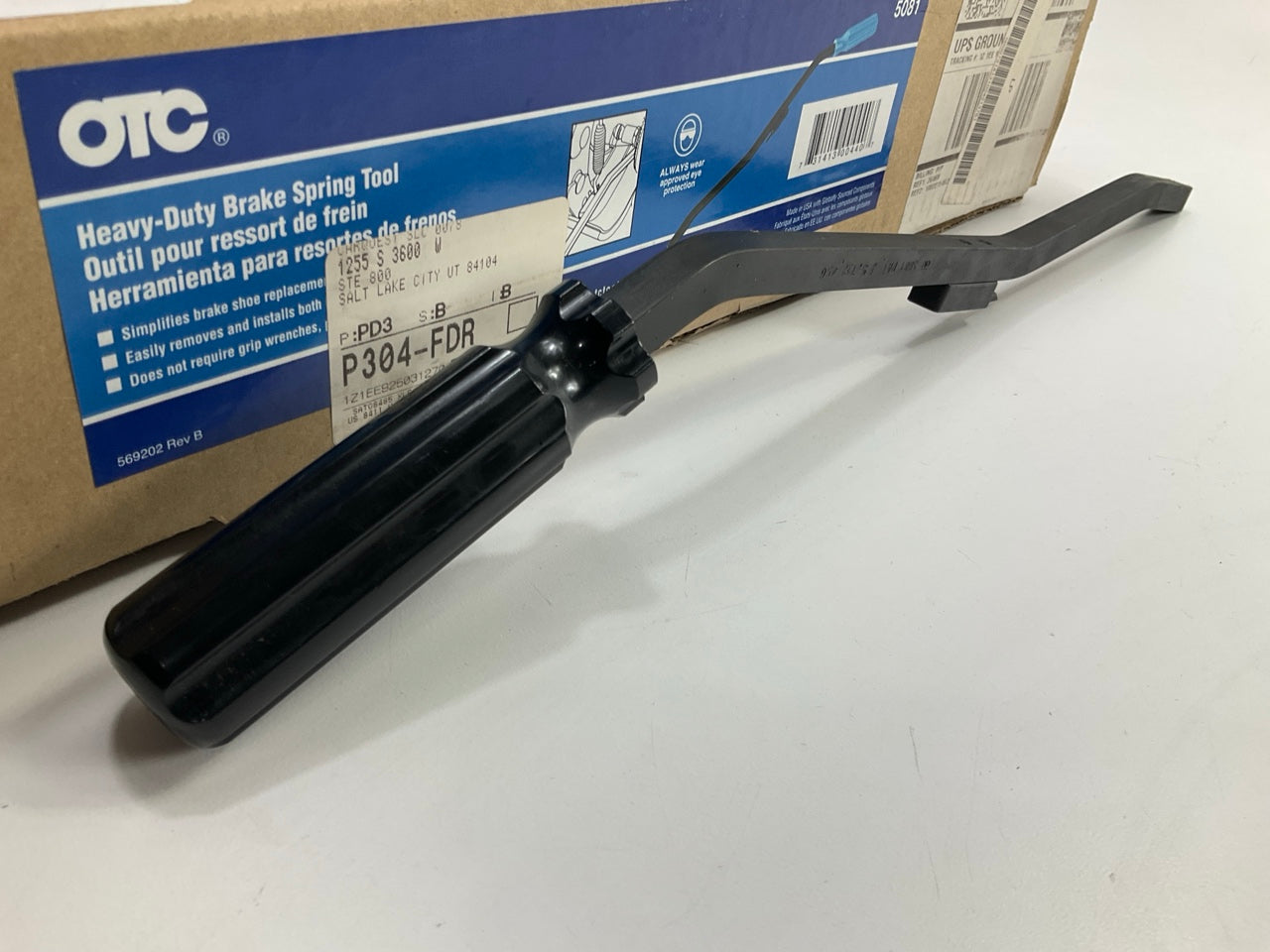 OTC 5081 S-Cam Air Brake Spring Tool For Heavy Duty Trailer Semi-Truck Brakes