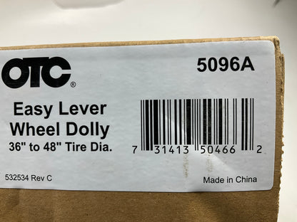 OTC 5096A Heavy Duty 'Easy Lever' Wheel Dolly For 36'' To 48'' Diameter Wheel Tire