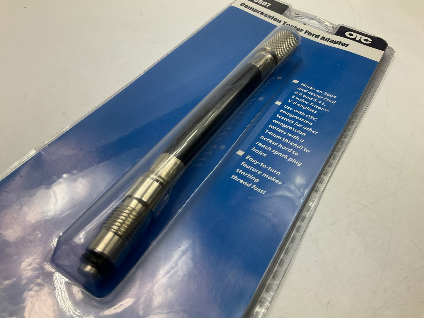 OTC 5607 14mm Compression Tester Adapter - Ford Triton 3-valve 2004-newer