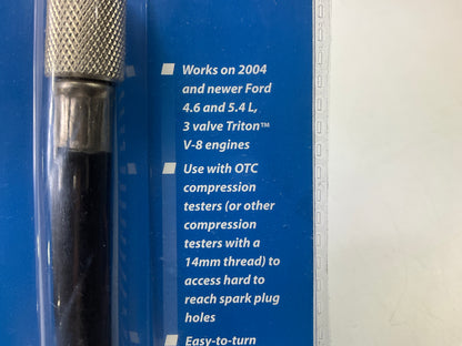OTC 5607 14mm Compression Tester Adapter - Ford Triton 3-valve 2004-newer