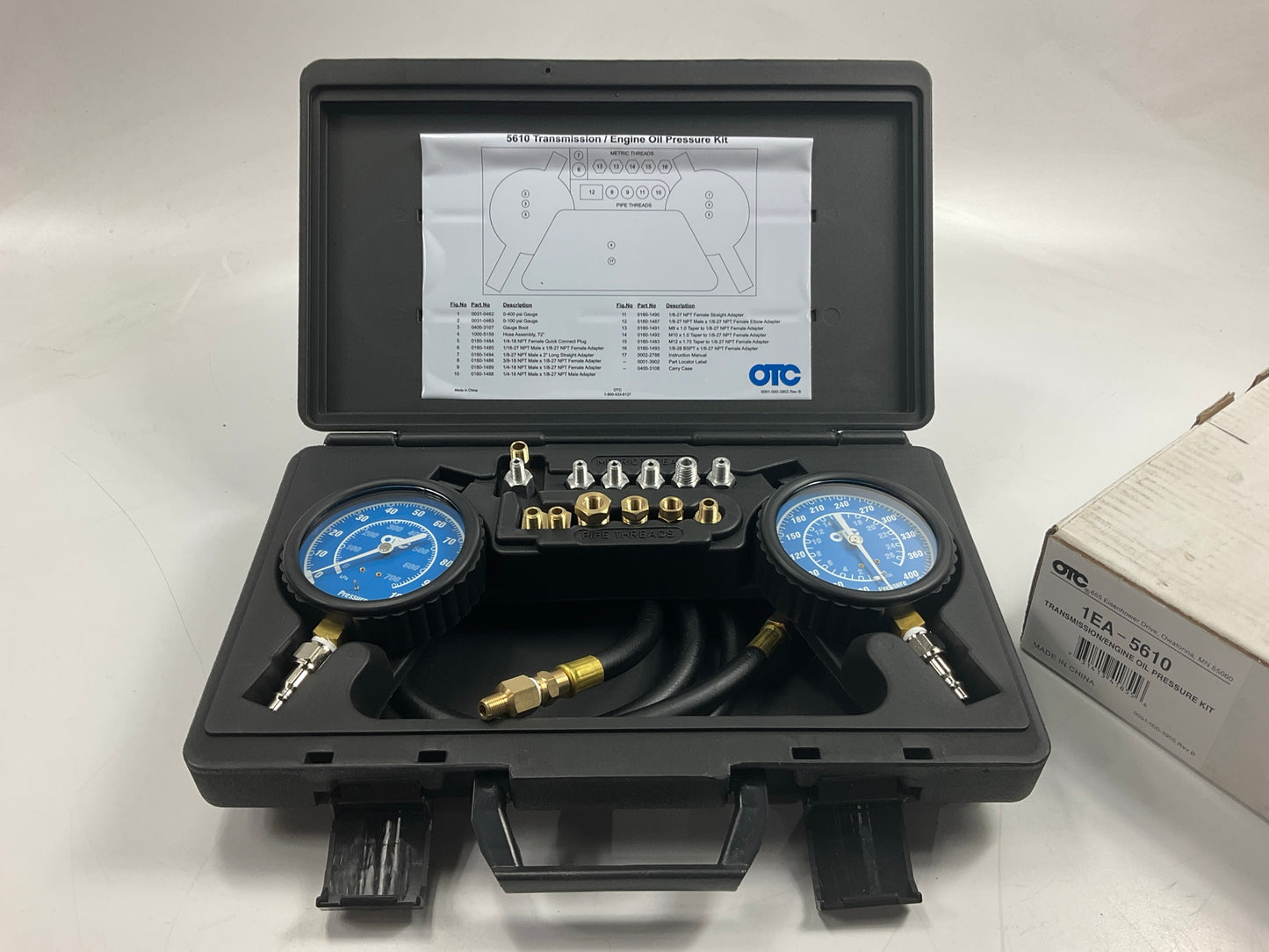 OTC 5610 Transmission And Engine Oil Pressure Test Kit