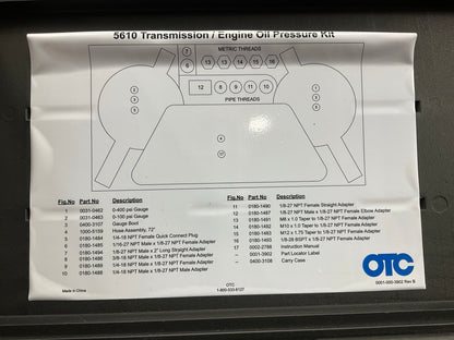 OTC 5610 Transmission And Engine Oil Test Kit