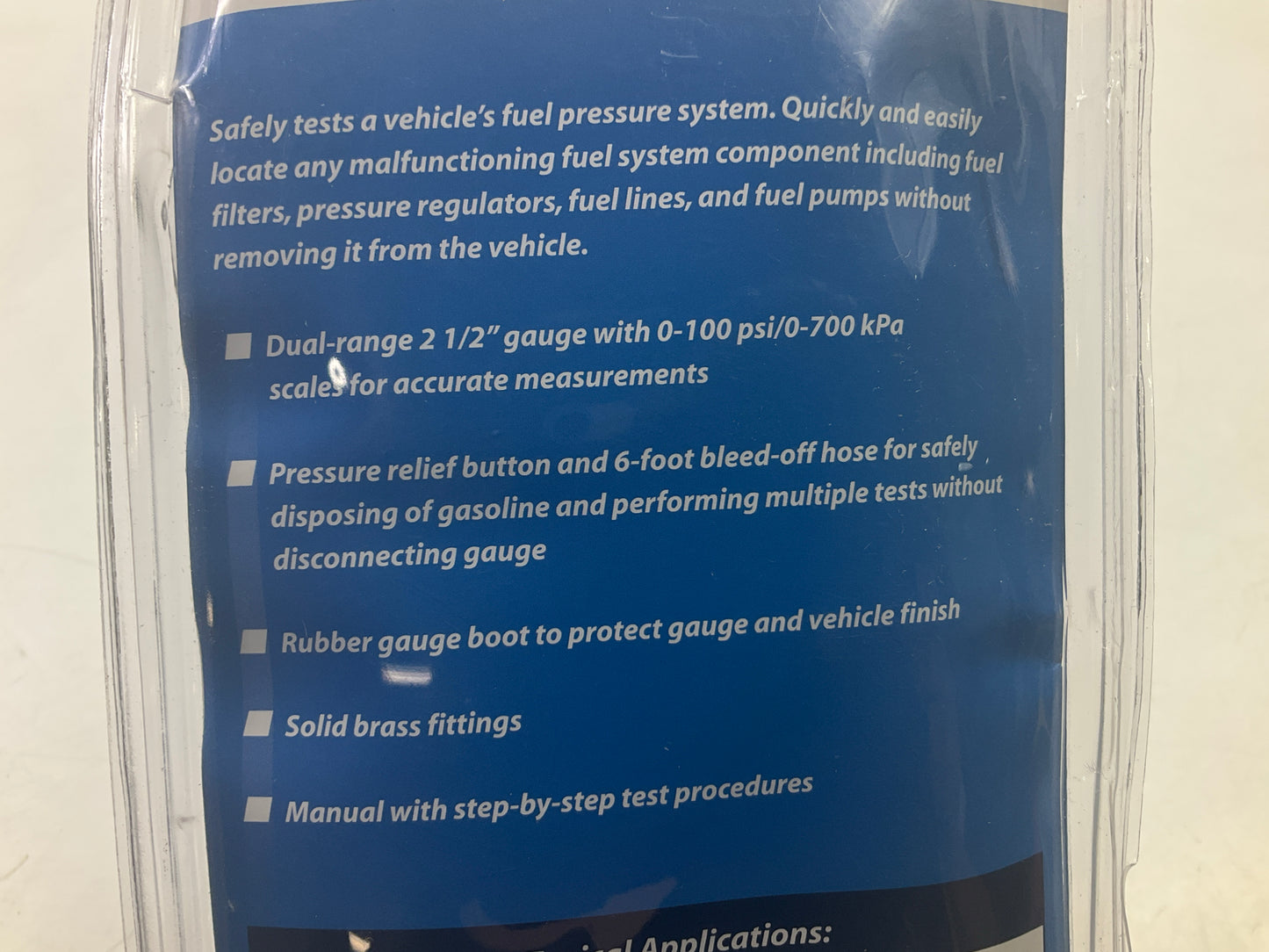 OTC 5630 Fuel Pressure Test Tool Kit, 0-100 Psi, 0-700 Kpa