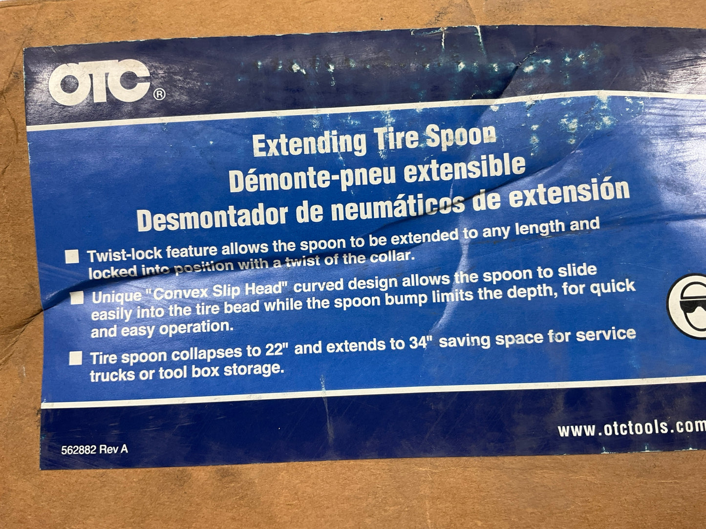 OTC 5724 Extending Tire Iron Spoon - Extends Up To 34''
