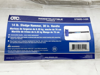 OTC Tools 5790ID-1430 Double Face Sledge Hammer 14 Lb. Head, 30'' Handle